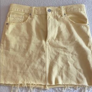 Lucky brand yellow mini skirt!